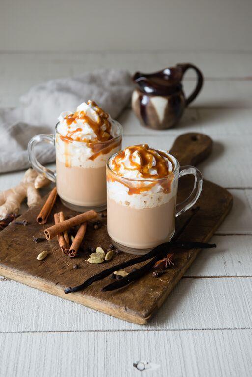 salted vanilla caramel chai latte