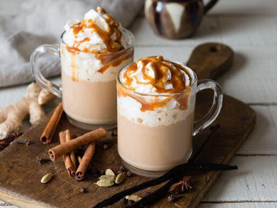 Salted Vanilla Caramel Chai Latte