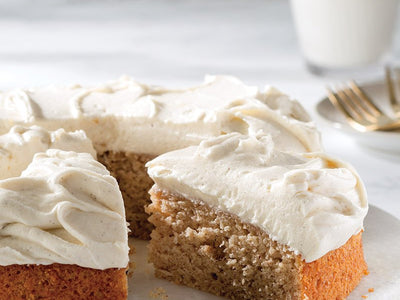 Vanilla Applesauce Cake with Cream Cheese Icing