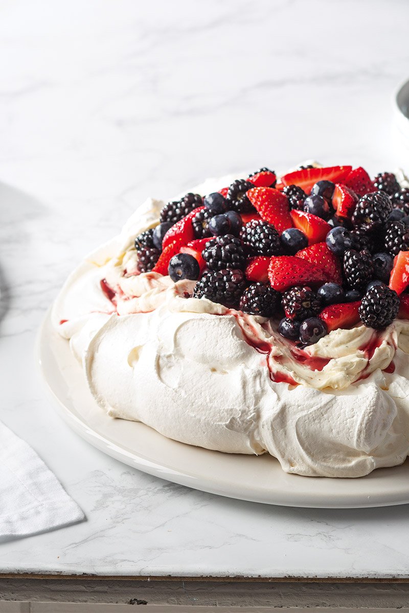 Vanilla Berry Pavlova