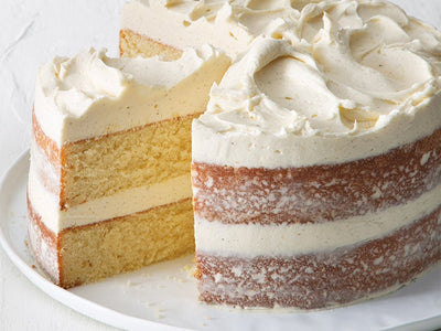 Vanilla Layer Cake with Creamy Vanilla Frosting