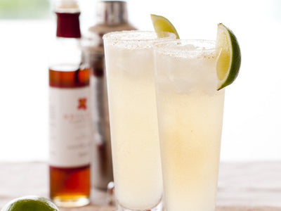 Vanilla, Lime, Ginger Fizz Cocktail